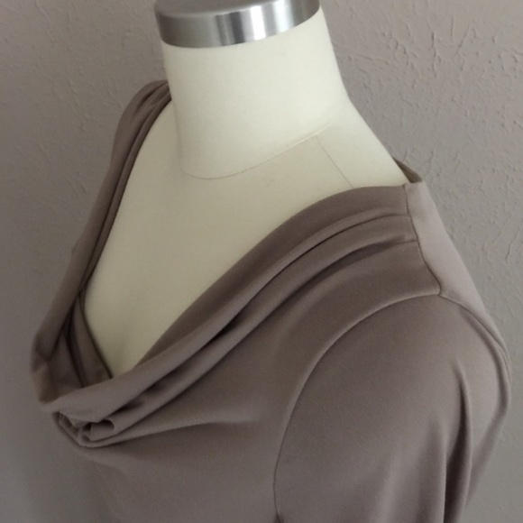 Calvin Klein Draped Neck Polyester Dress - Picture 4 of 5